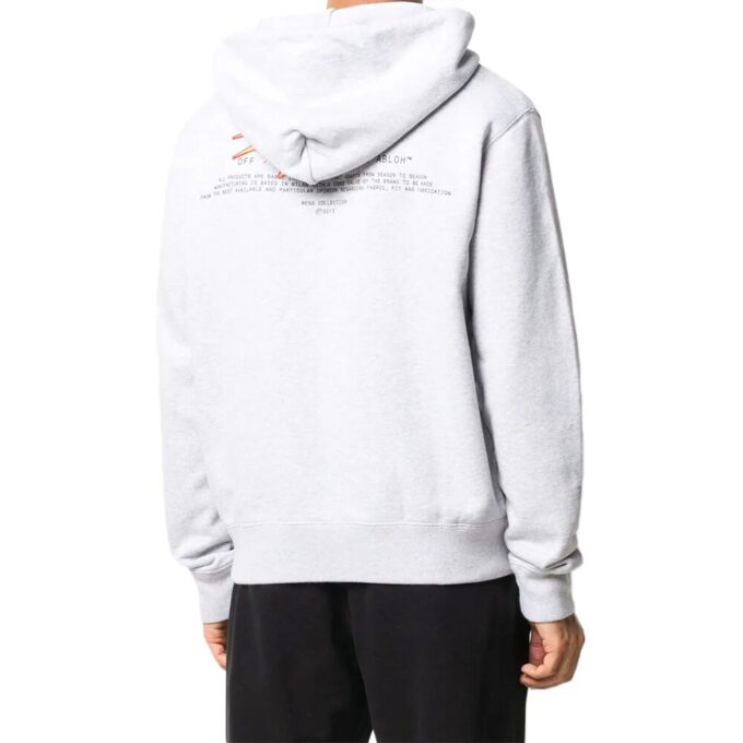 FW20 Logo-trykk hettegenser for menn, grå