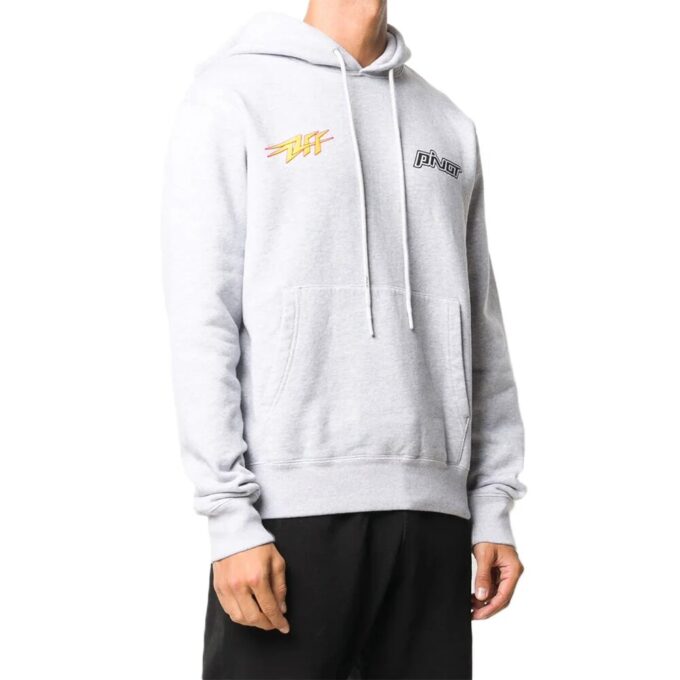 FW20 Logo-trykk hettegenser for menn, grå