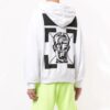 FW20 Logo-trykk hettegenser for menn, hvit