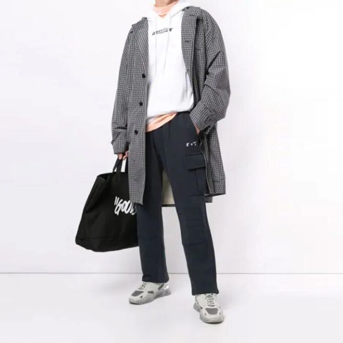Fw20 Logo-trykk med lappdetaljer, joggebukser