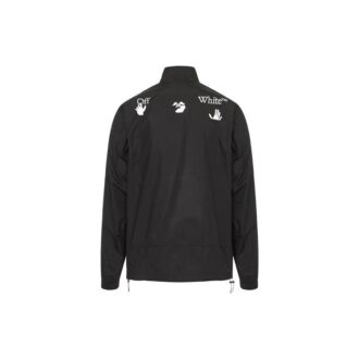 FW20 Logo-trykkjakke for menn, svart