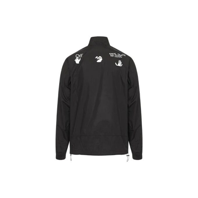 FW20 Logo-trykkjakke for menn, svart
