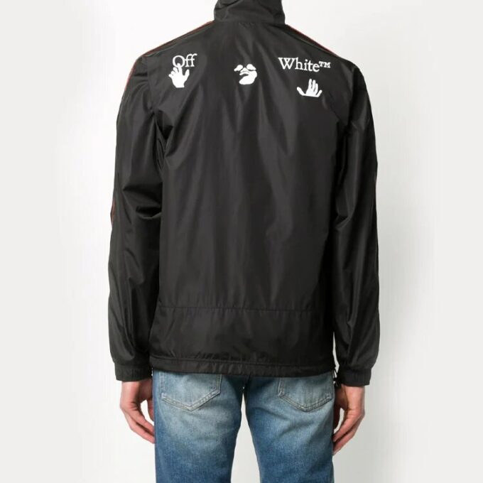 FW20 Logo-trykkjakke for menn, svart