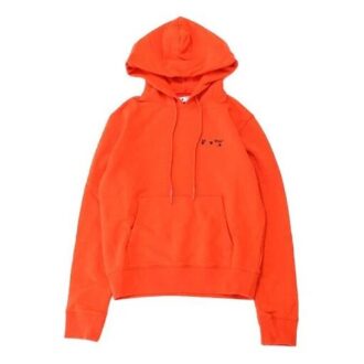 FW20 Logo-trykt hettegenser for menn, oransje