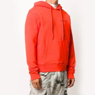 FW20 Logo-trykt hettegenser for menn, oransje