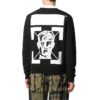 FW20 Masked Face Arrow-gensere «Svart Hvit»