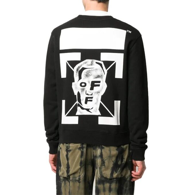FW20 Masked Face Arrow-gensere «Svart Hvit»