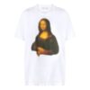 FW20 Mona Lisa Applique Tee for menn, hvit