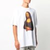 FW20 Mona Lisa Applique Tee for menn, hvit