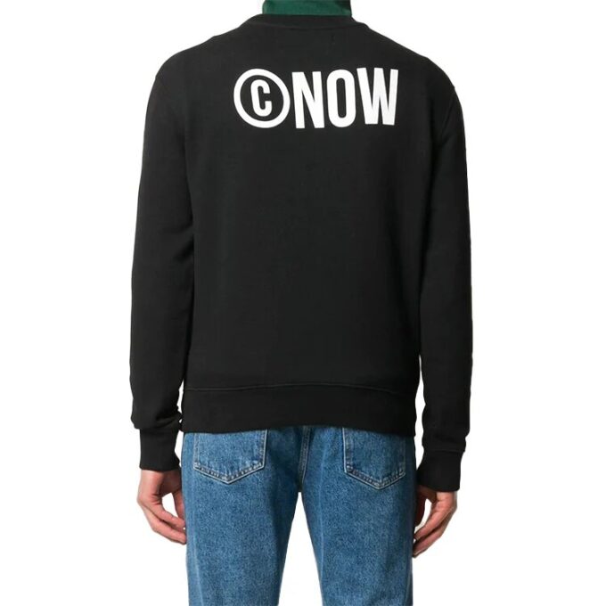FW20 Non-Fiction-trykk, pullover for menn, svart