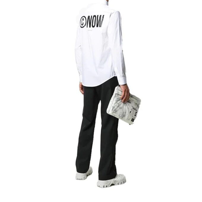Fw20 Now Print Tuxedo Langermet Skjorte