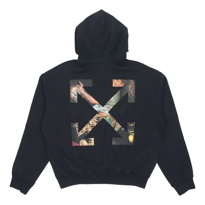 FW20 Painting Arrow hettegenser for menn, svart