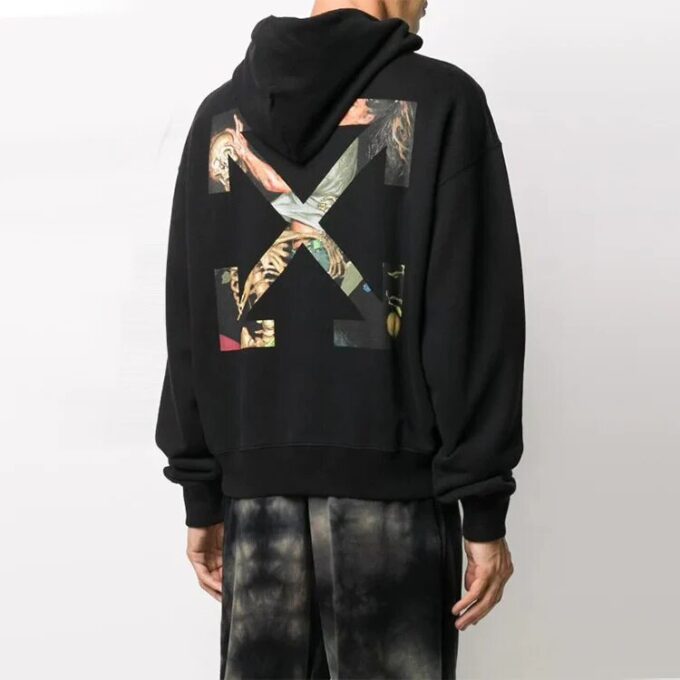 FW20 Painting Arrow hettegenser for menn, svart
