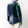 FW20 Patchwork-design Denim-jakke for menn, blå