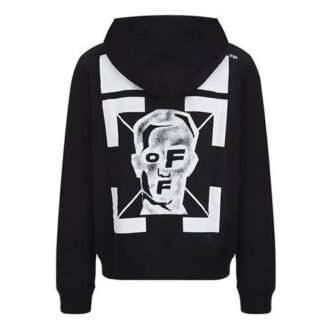FW20 Pivot Fish-trykk, hettegenser for menn, svart
