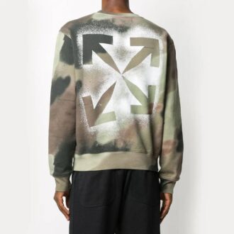 FW20 Pullover med Arrows-logo for menn, kamuflasje/grønn