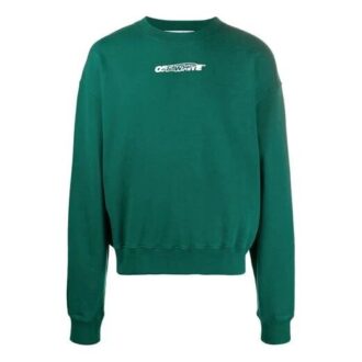 FW20 Pullover med logo-trykk for menn, grønn