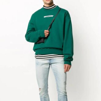 FW20 Pullover med logo-trykk for menn, grønn