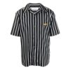Fw20 Stripe Pattern Bowling Shape Short Sleeve Skjorter