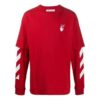 Fw20 Sweater med Diagonal striper og lagdelte ermer