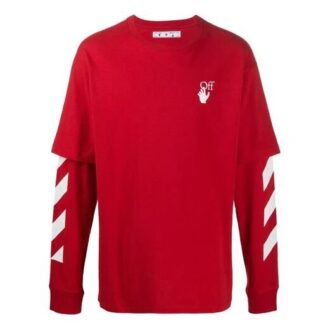 Fw20 Sweater med Diagonal striper og lagdelte ermer