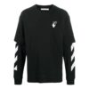Fw20 Sweater med Diagonal striper og lagdelte ermer