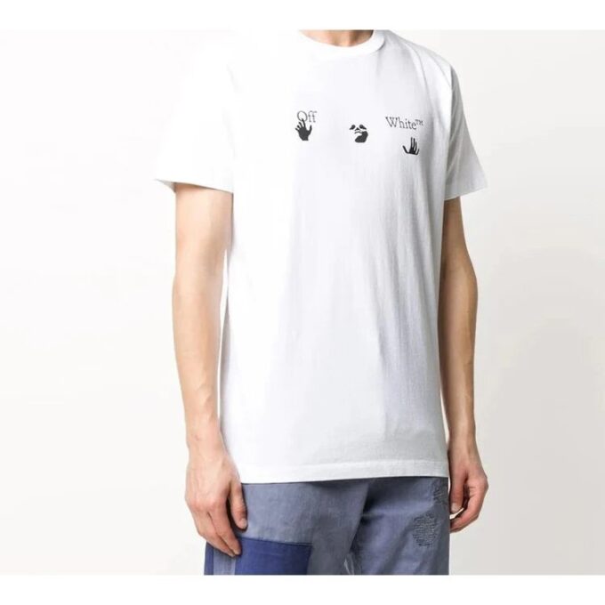 FW20 T-skjorte med logo-trykk, rund hals og korte ermer