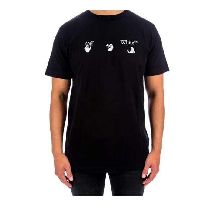 FW20 T-skjorte med logo-trykk, rund hals og korte ermer