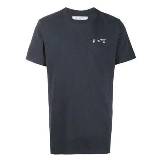 FW20 T-skjorte med logoapplikasjon, kort ermet, herre, grå/hvit