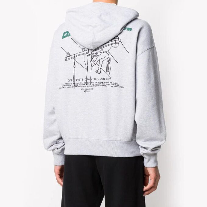 FW20 Trellis Worker hettegenser for menn, grå