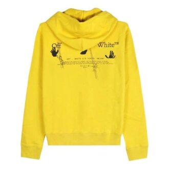 FW20 Workers Logo-trykk hettegenser for menn, gul