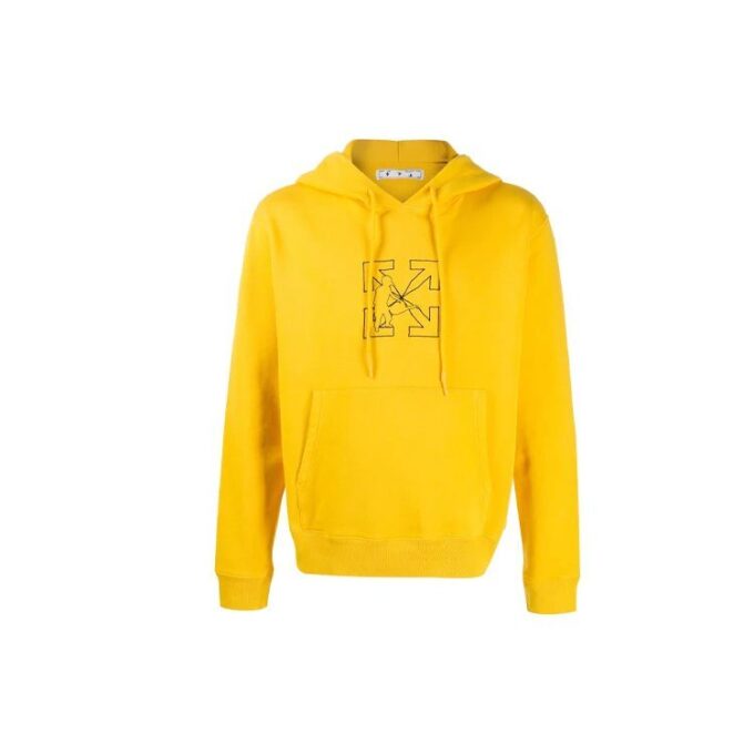 FW20 Workers Logo-trykk hettegenser for menn, gul