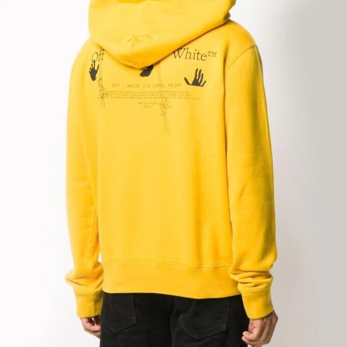 FW20 Workers Logo-trykk hettegenser for menn, gul