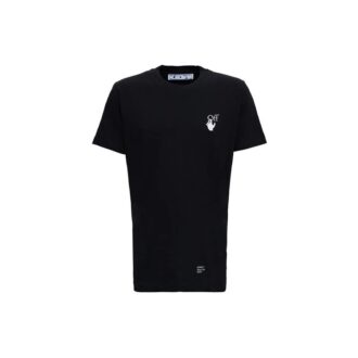 FW21 Alfabet-trykk Rund hals Shorts-versjon Svart