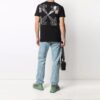FW21 Alfabet-trykk Rund hals Shorts-versjon Svart