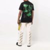 FW21 Alfabet-trykkmønster, kort ermet, standardversjon, svart