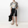 FW21 Alfabetbelte-design, uformelle Shorts, svart