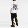 FW21 Arrow bomullsskjorte med rund hals, korte ermer og slim fit, hvit