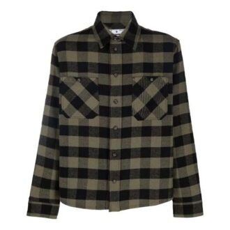 FW21 Arrow flanellskjorte med rutemønster, lange ermer, løs passform, gul