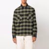 FW21 Arrow flanellskjorte med rutemønster, lange ermer, løs passform, gul