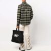 FW21 Arrow flanellskjorte med rutemønster, lange ermer, løs passform, gul