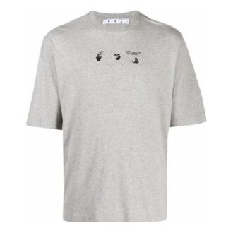 FW21 Arrow Logo-trykk Rund hals Kort ermet Vanlig versjon Grå