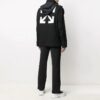 FW21 Arrows Logo Cargo Pocket ensfarget langermet jakke vanlig versjon svart