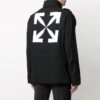 FW21 Arrows Logo Cargo Pocket ensfarget langermet jakke vanlig versjon svart