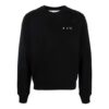 FW21 Arrows-mønster Rundhalset Pullover-versjon Svart