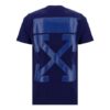 FW21 Arrows Printing Rund hals Short Shorts Vanlig versjon Blå