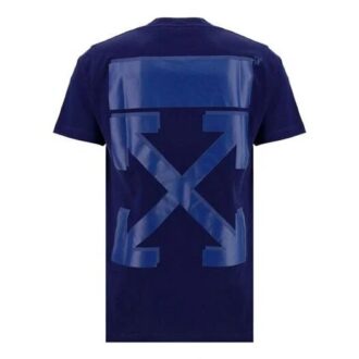 FW21 Arrows Printing Rund hals Short Shorts Vanlig versjon Blå