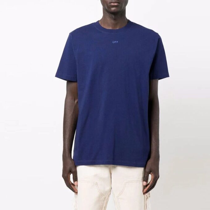 FW21 Arrows Printing Rund hals Short Shorts Vanlig versjon Blå
