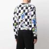FW21 Blomstertrykk Rutete Rundhalset Pullover-versjon Svart