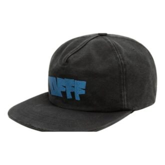 FW21 Bomull Minimalistisk Casual Alfabet-trykk Cap Svart